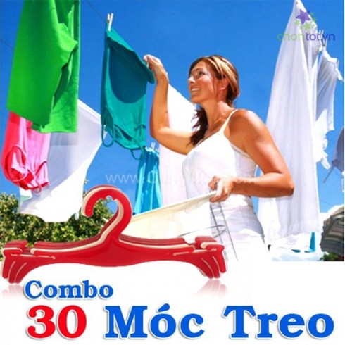 COMBO 30 MÓC TREO ĐỒ PT22-60  - DT0031